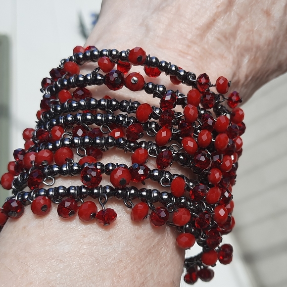 Coil Beaded Bangle - Picture 2 of 5